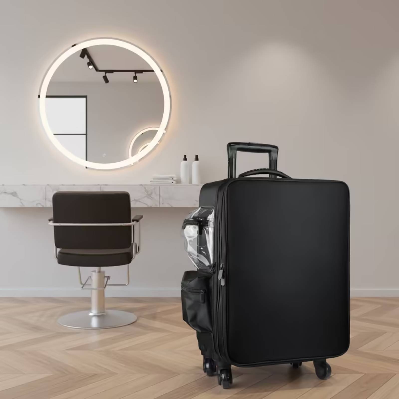 Döner Tekerlekli Makyaj Çantas - Front Opening Laptop Luggage 24 Inch incelemesi ve fiyatı