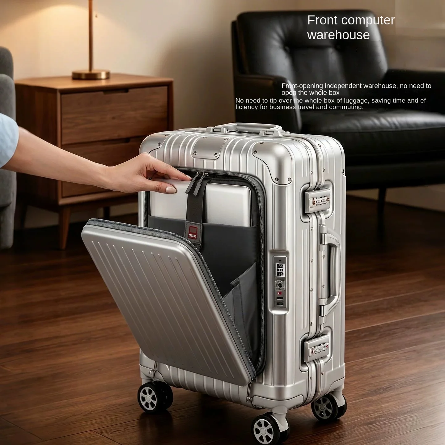 20/24/28 inç Ön Açılır Seyahat - Spinner Wheel Rolling Suitcase 20 Inch incelemesi ve fiyatı